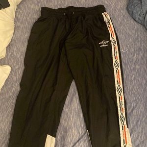 Athletic windbreaker pants